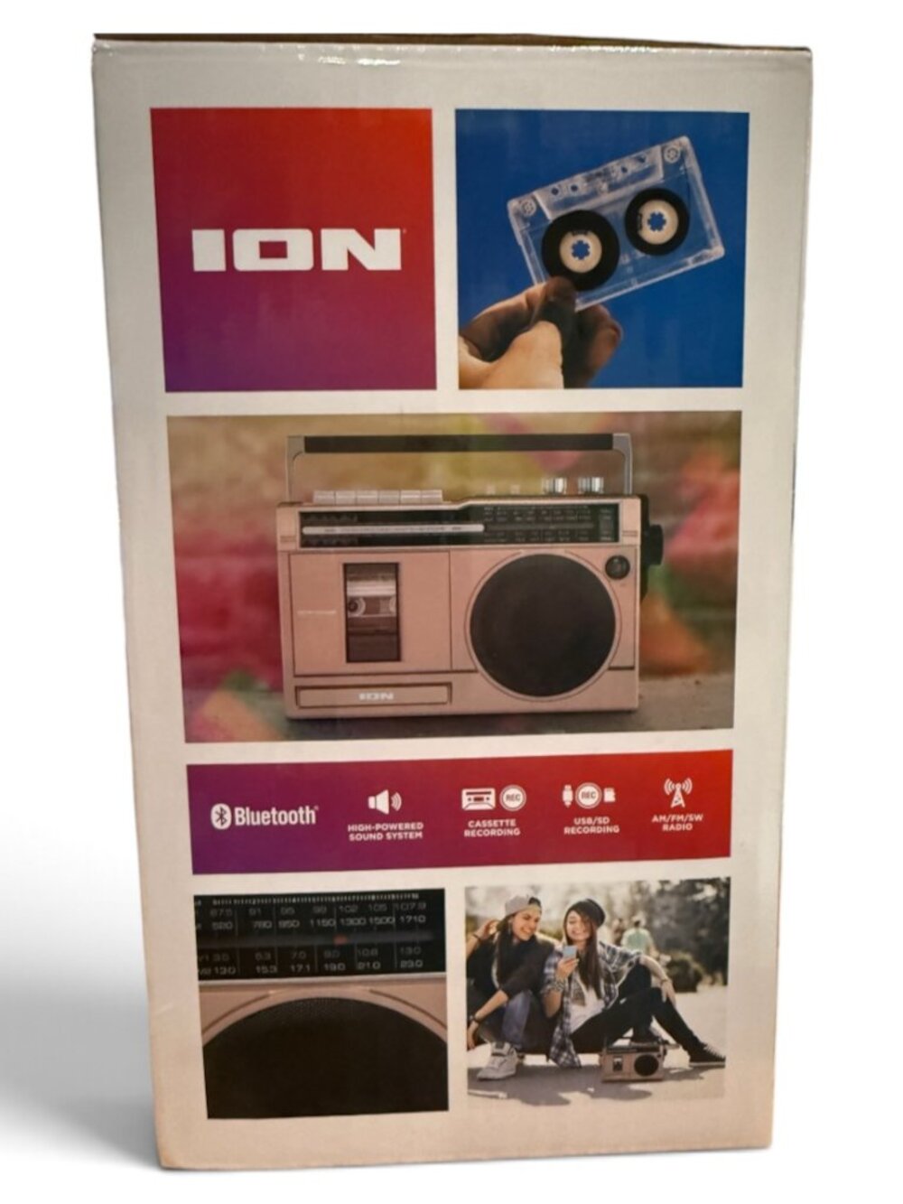 ION Retro Rocker Portable Retro-Style Compact Boombox - NEW - Picture 6 of 6